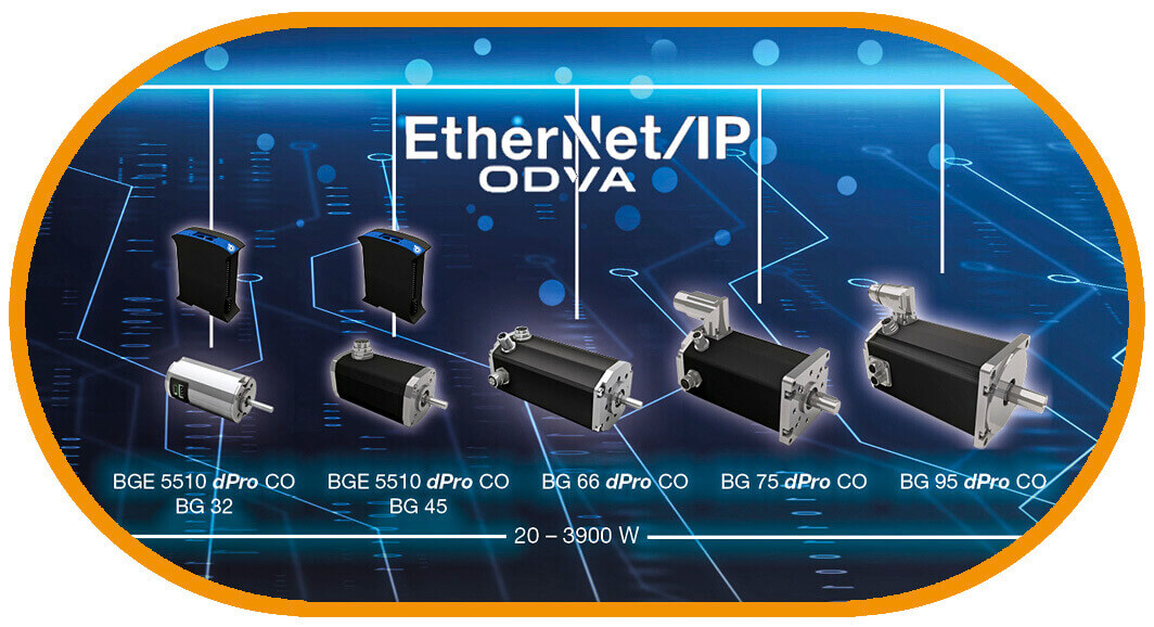 La serie BG de Dunkermotoren se une a ODVA para la integración de Ethernet/IP